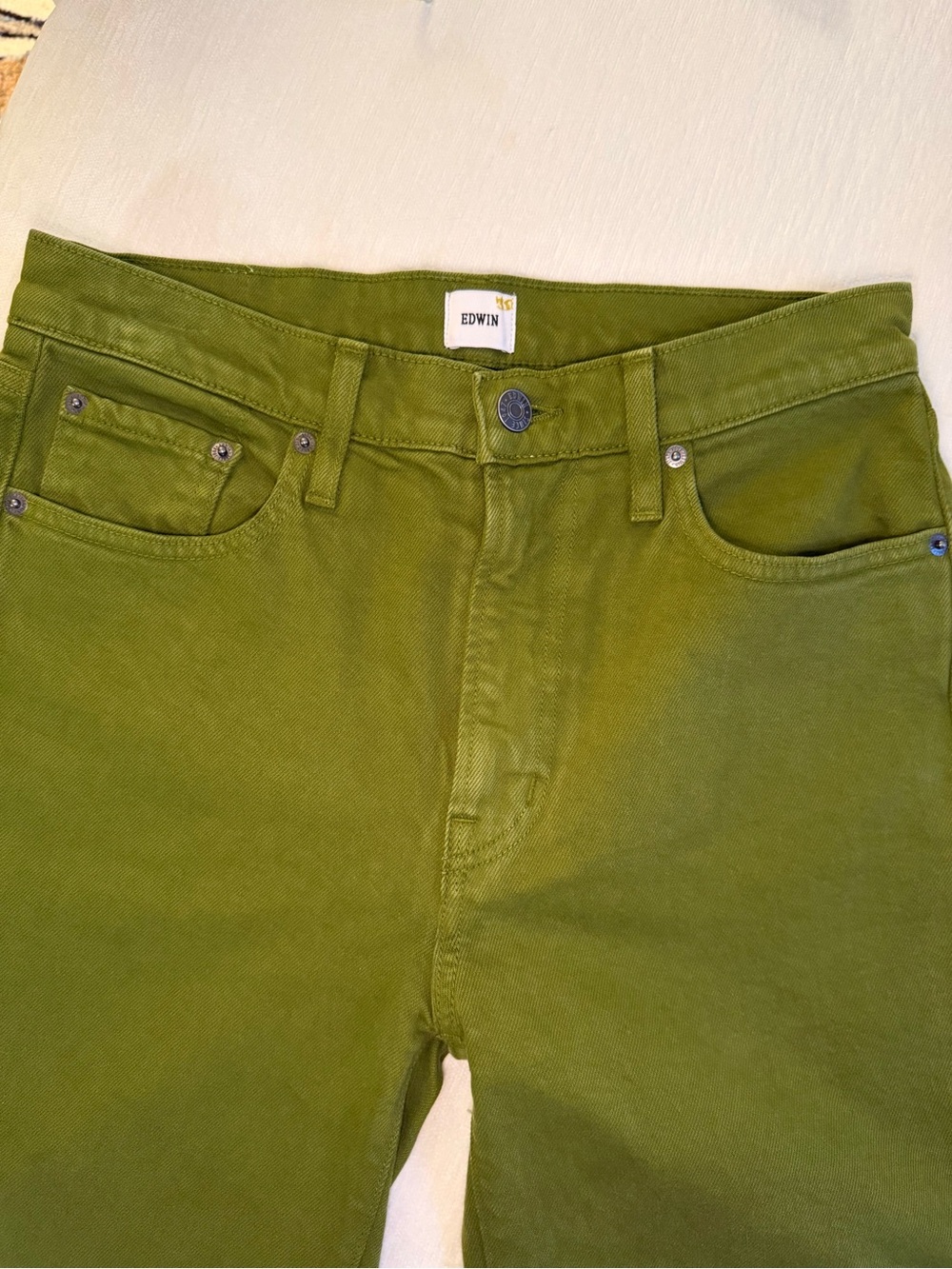 NEW EDWIN Marli Wide Leg Green Jeans